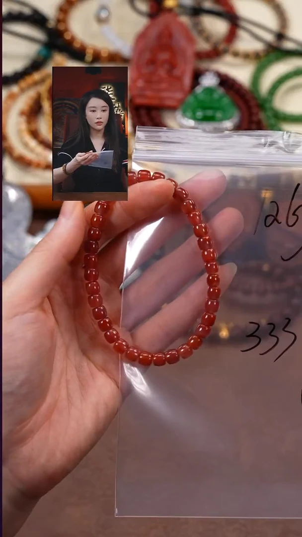 未镶嵌手串南红玛瑙黄*某柒禧文玩回血好物