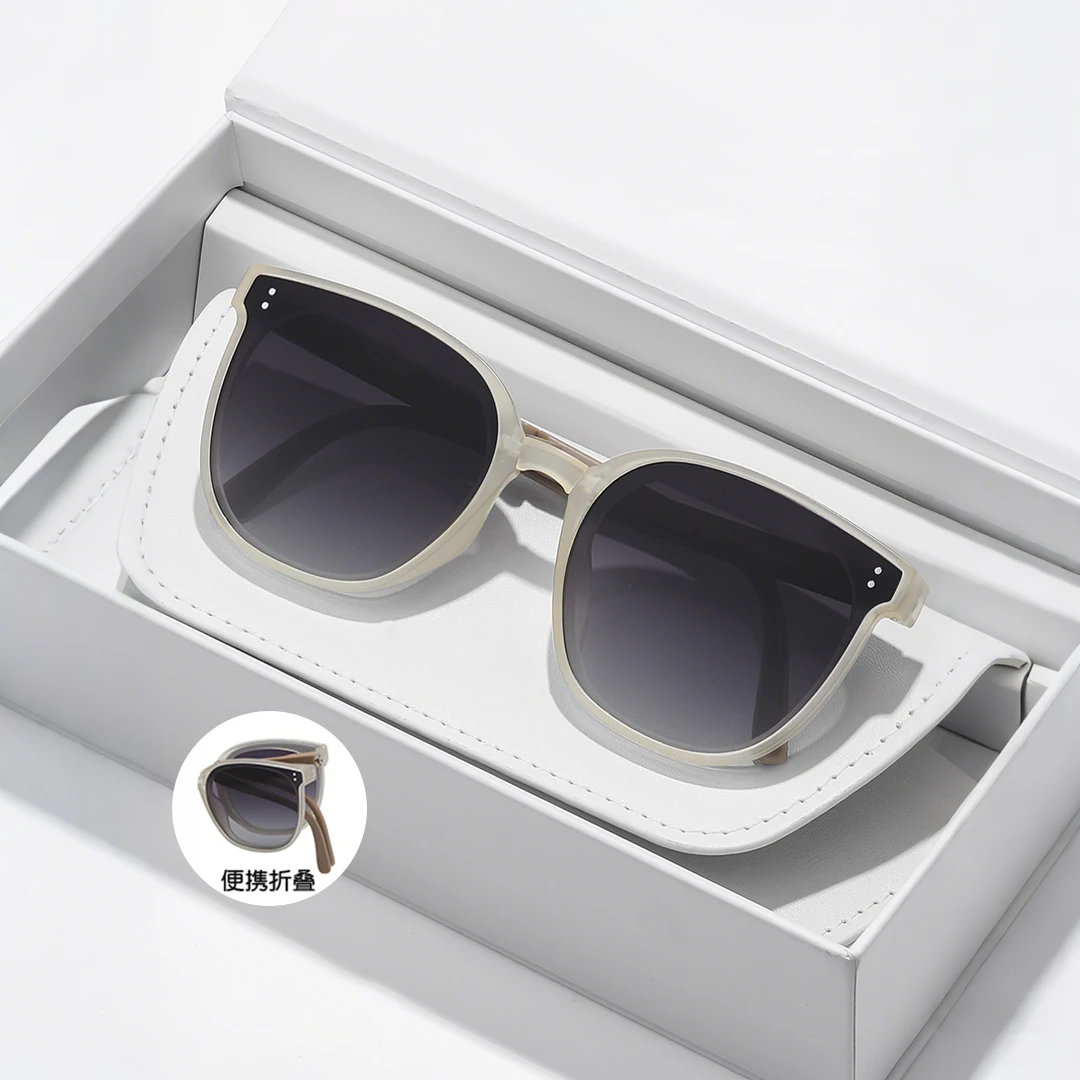 可折叠墨镜女款2025新款夏偏光高级感防紫外线防晒太阳眼镜显脸小