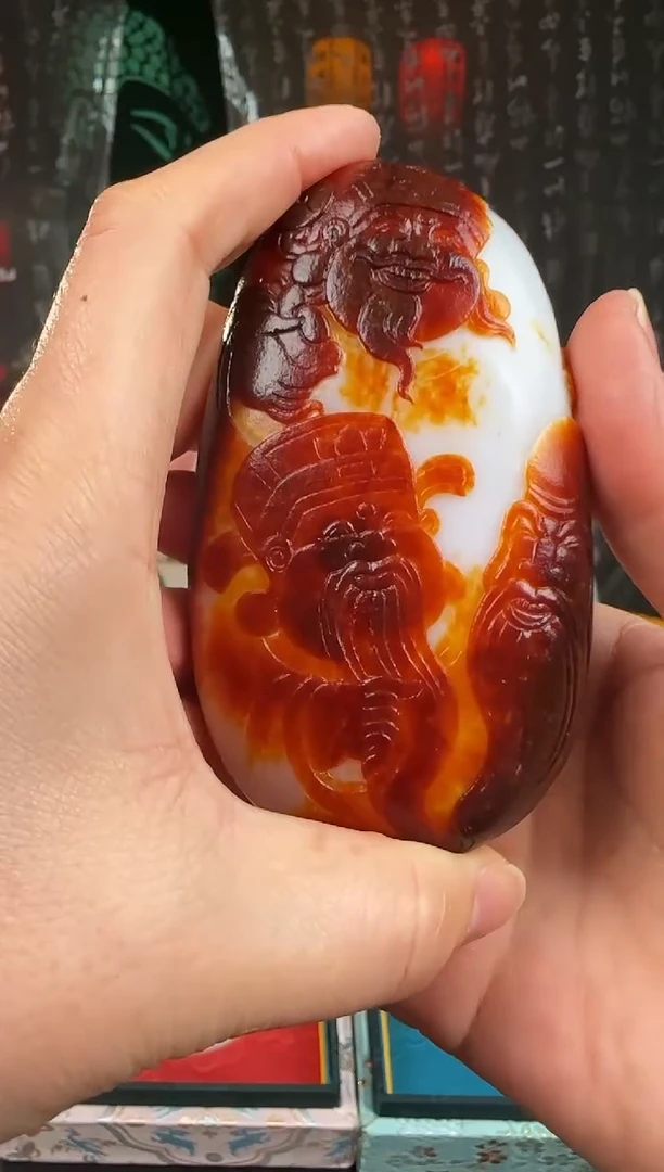 未镶嵌和田玉把件五路财神