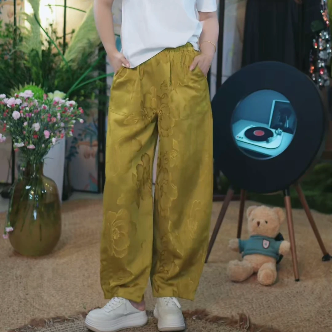 【休闲松弛老爹裤】春秋百搭老钱风舒适显瘦中腰大气款