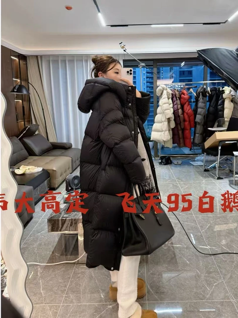 【臻暖天鹅】2025高定95鹅绒长款大被子羽绒服6899
