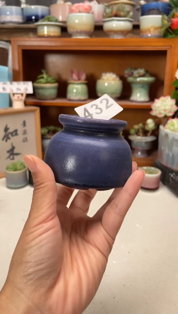 瓷片432知木小芳花盆