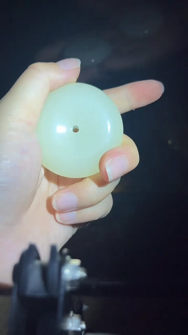 和田玉未镶嵌挂件平安扣.1件.白. 不带盒