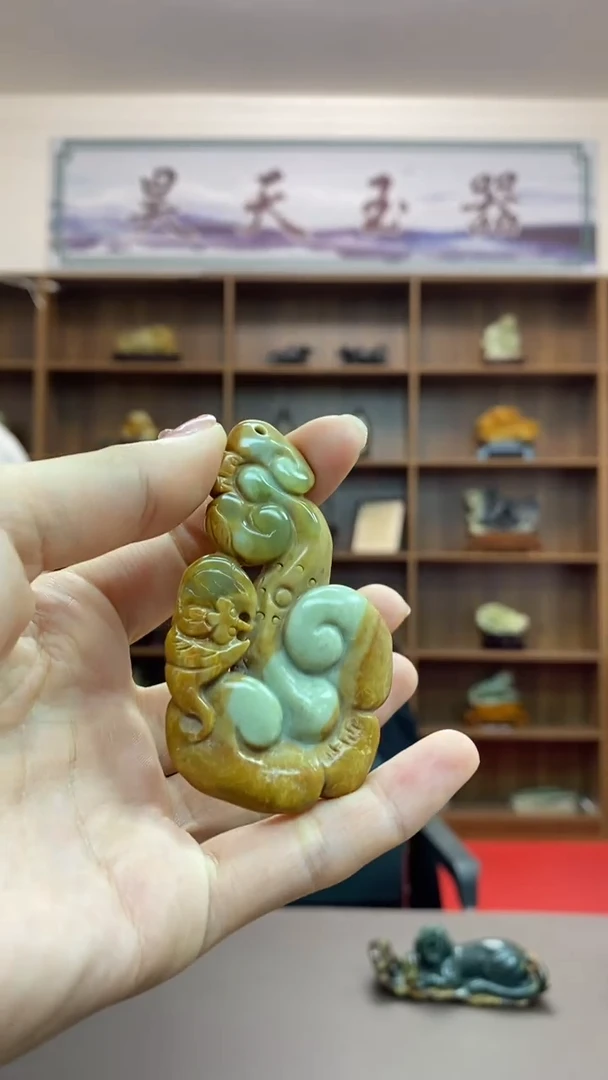 【闪购商品】岫岩河磨玉（透闪石质玉）手把未镶嵌手把