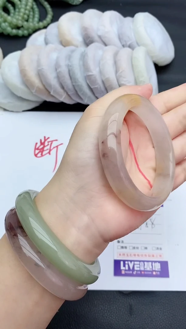 未镶嵌手镯石英质玉19+57/58