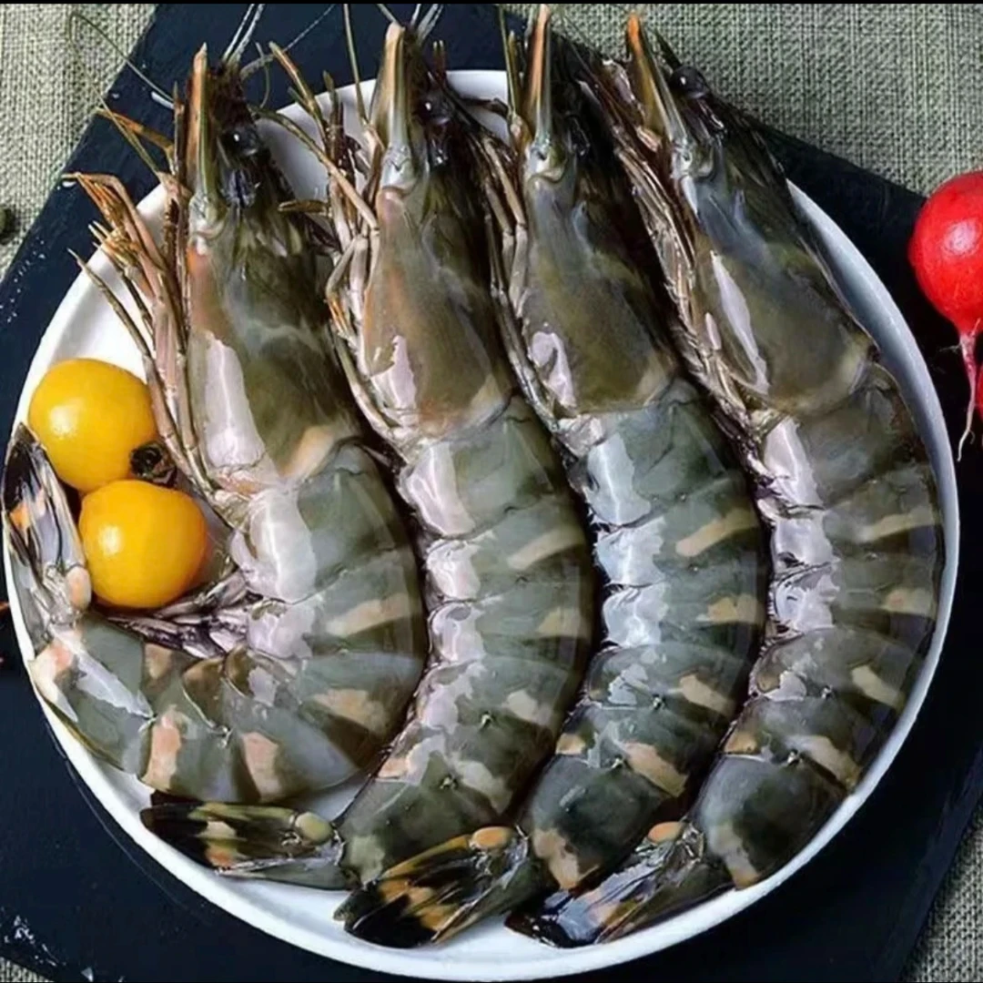 【顺丰发货】①超大号16-20规格黑虎虾 肉质鲜嫩 25只左右/盒到手3斤