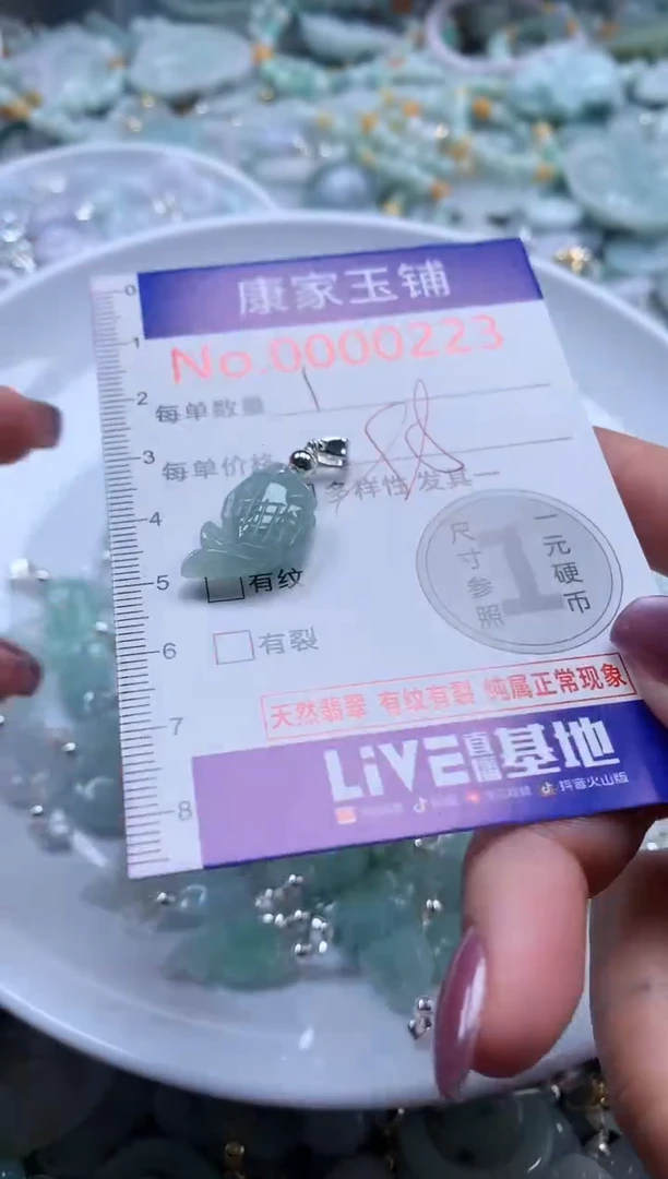 翡翠未镶嵌吊坠(不含链)多样性发其一223