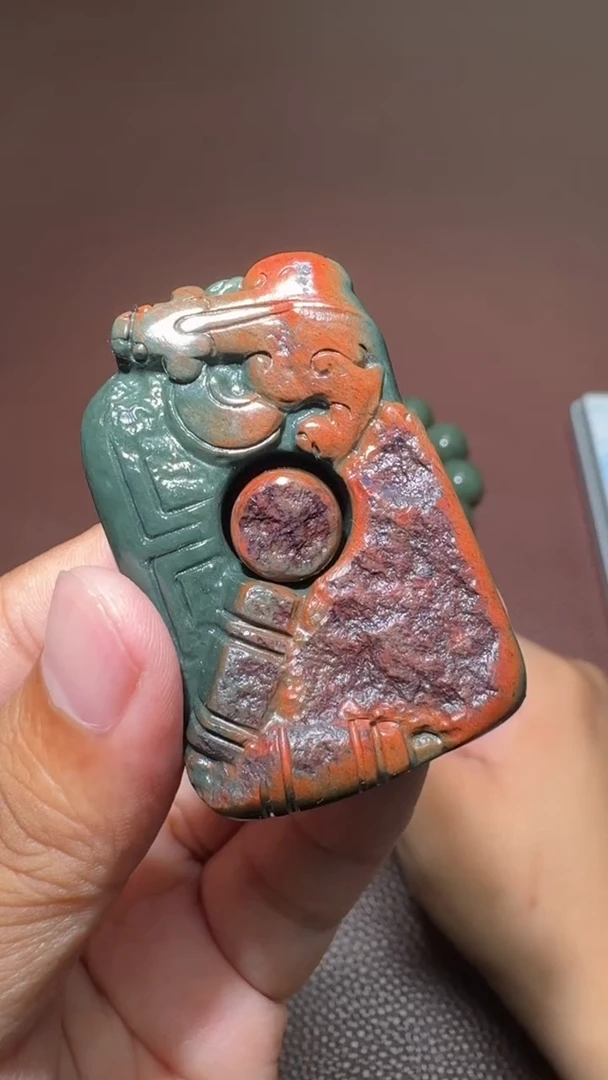 和田玉未镶嵌挂件和田玉