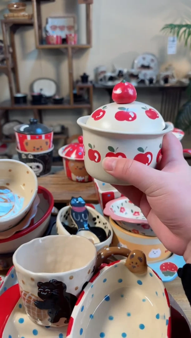 【闪购商品】苹果罐高温瓷器瓷器