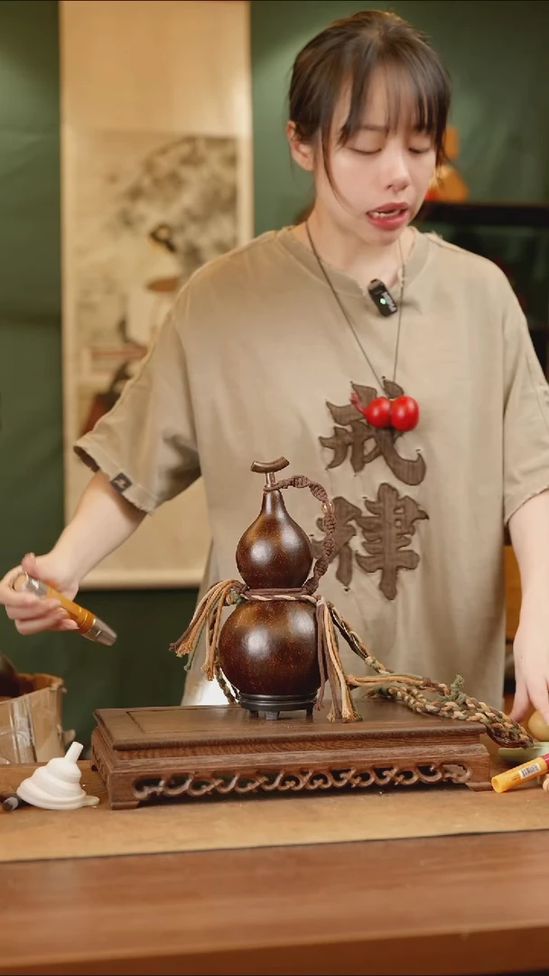 132号精品天然大漆酒葫芦一物一拍~
