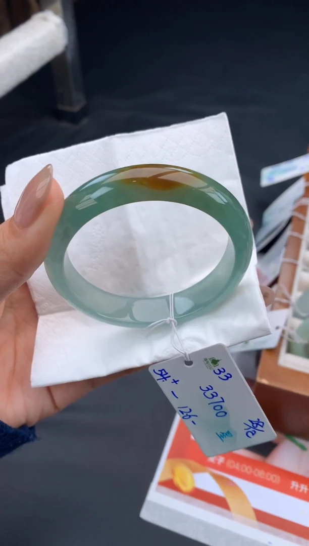 未镶嵌手镯翡翠翡翠自带#送人#，假一赔三