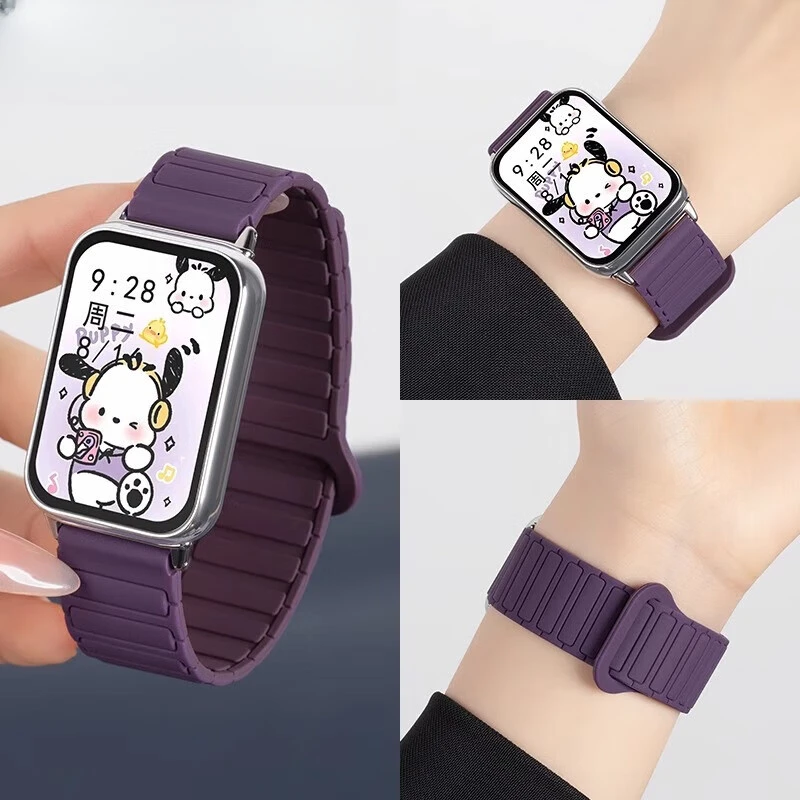 均尚适用小米手环9Pro表带8pro硅胶磁吸腕带红米watch5运动表带