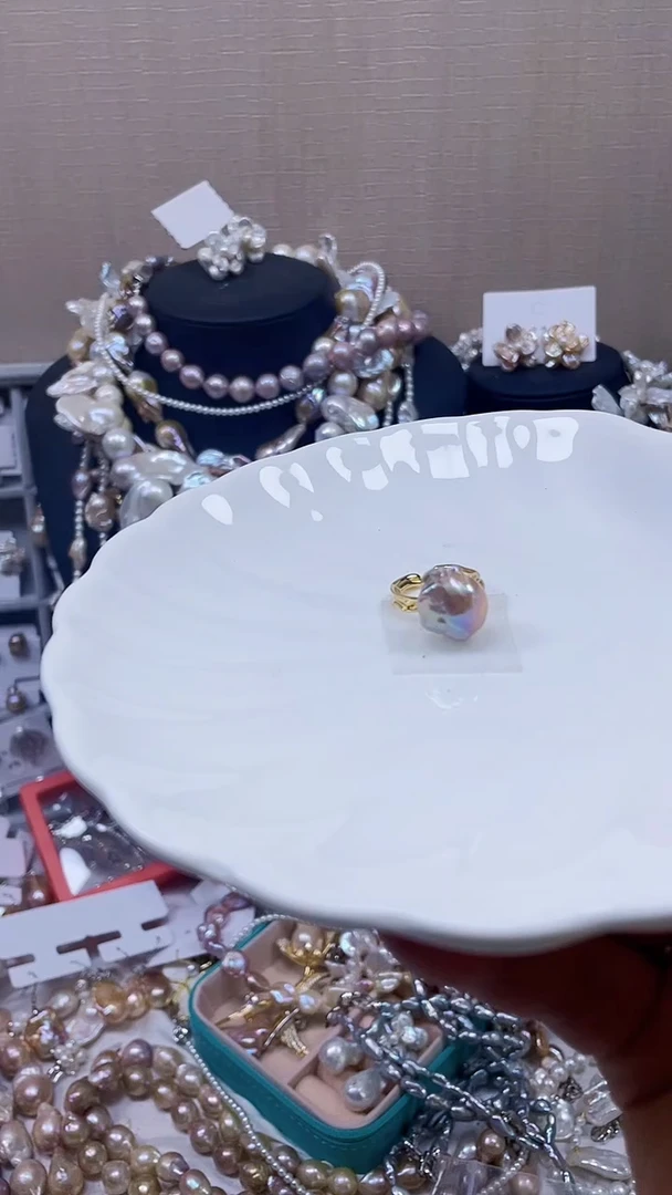 未镶嵌戒指淡水珍珠【纯恬饰品】