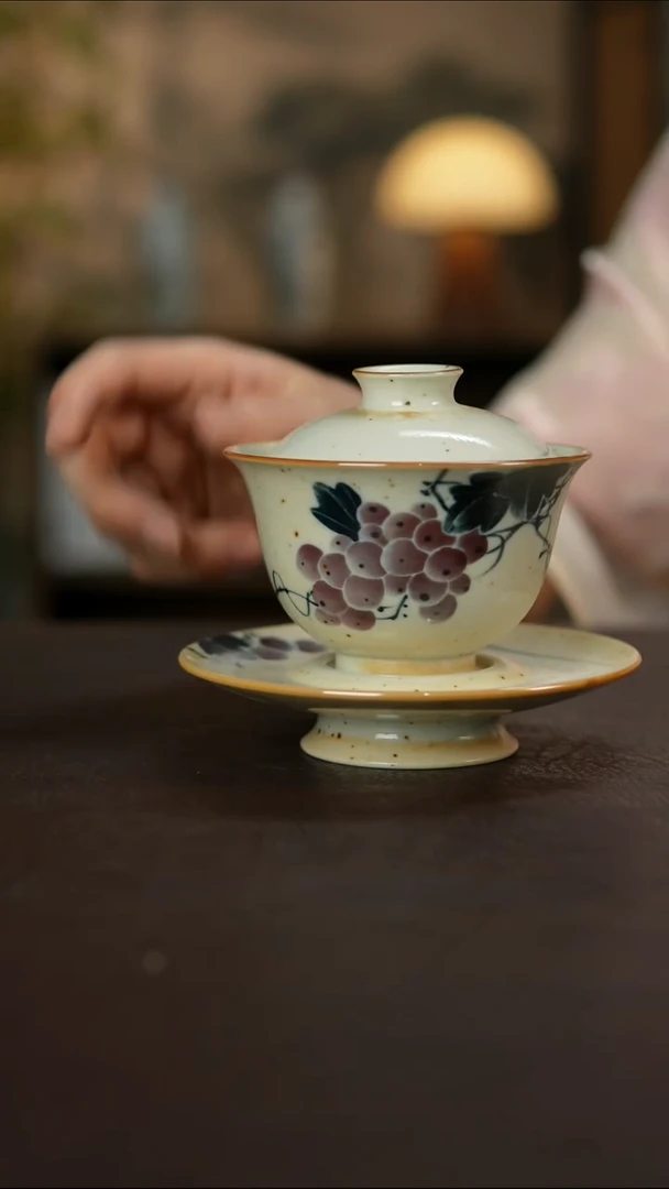 杯景德镇陶瓷杯碗柴烧多人