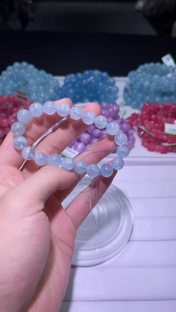 1海蓝宝石（处理）X001-9mm海蓝宝单圈-多样性发其一