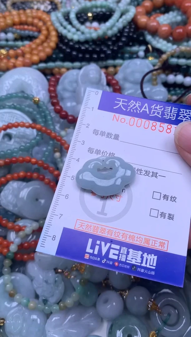 颈饰未镶嵌翡翠天然翡翠