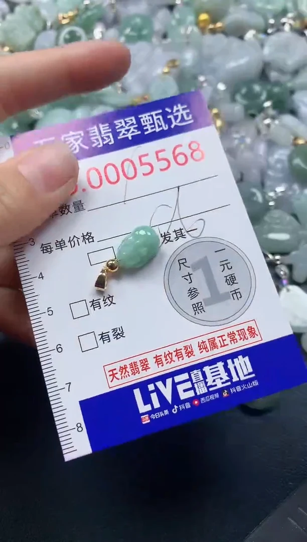 吊坠(不含链)未镶嵌翡翠5568