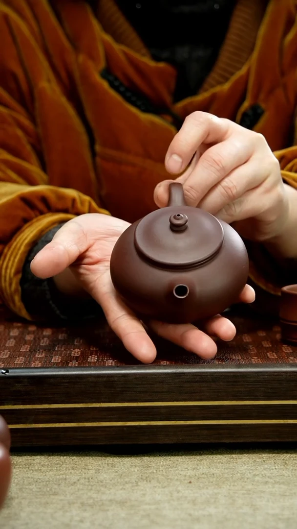 【闪购商品】紫砂茶壶底槽清 寒江孤