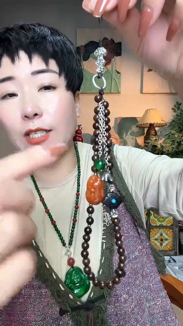 吊坠(赠链)合金翡翠166