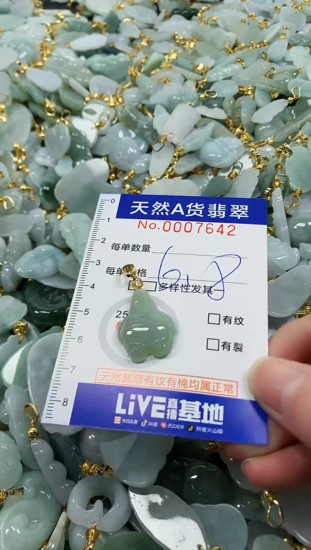 颈饰未镶嵌翡翠纯天然a货翡翠