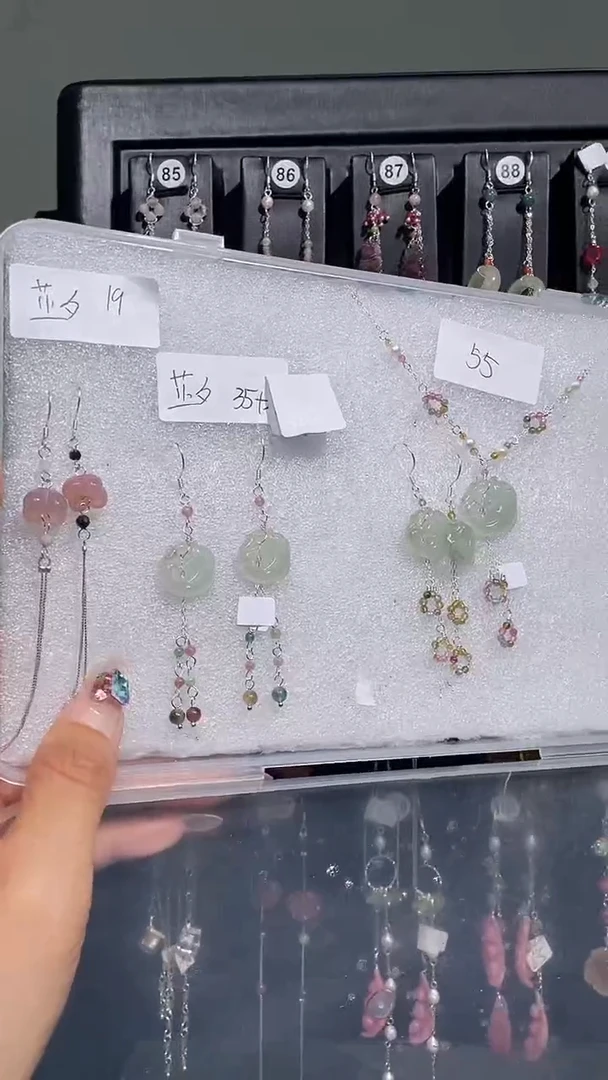 紫晶耳饰银S925镶嵌芷*芷曦2发一