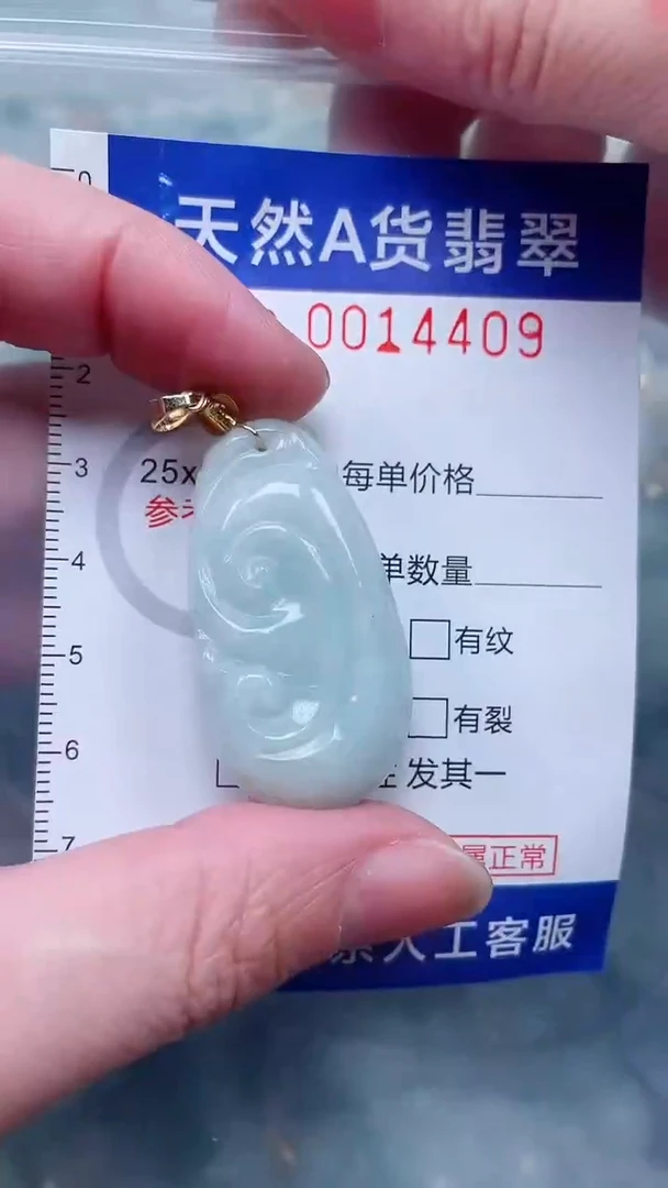 翡翠未镶嵌吊坠(不含链)1