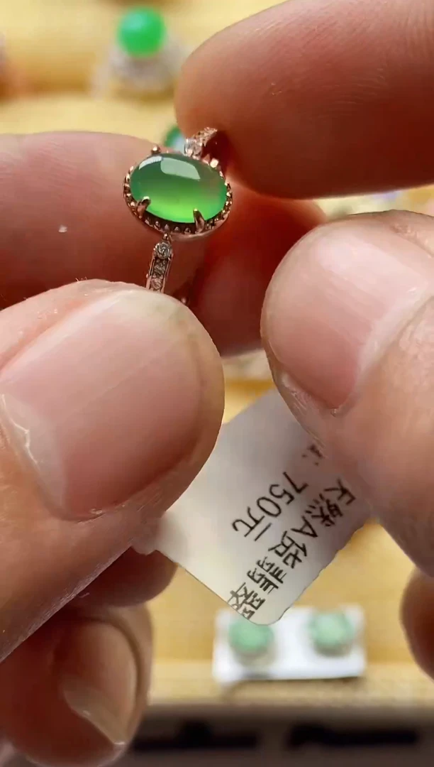 【闪购商品】翡翠戒指银S925镶嵌0000