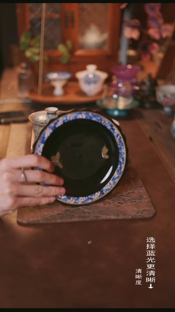 造白黑金蝴蝶壶承