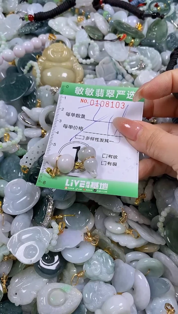 【闪购商品】翡翠颈饰未镶嵌闪购0108103多样性发其一