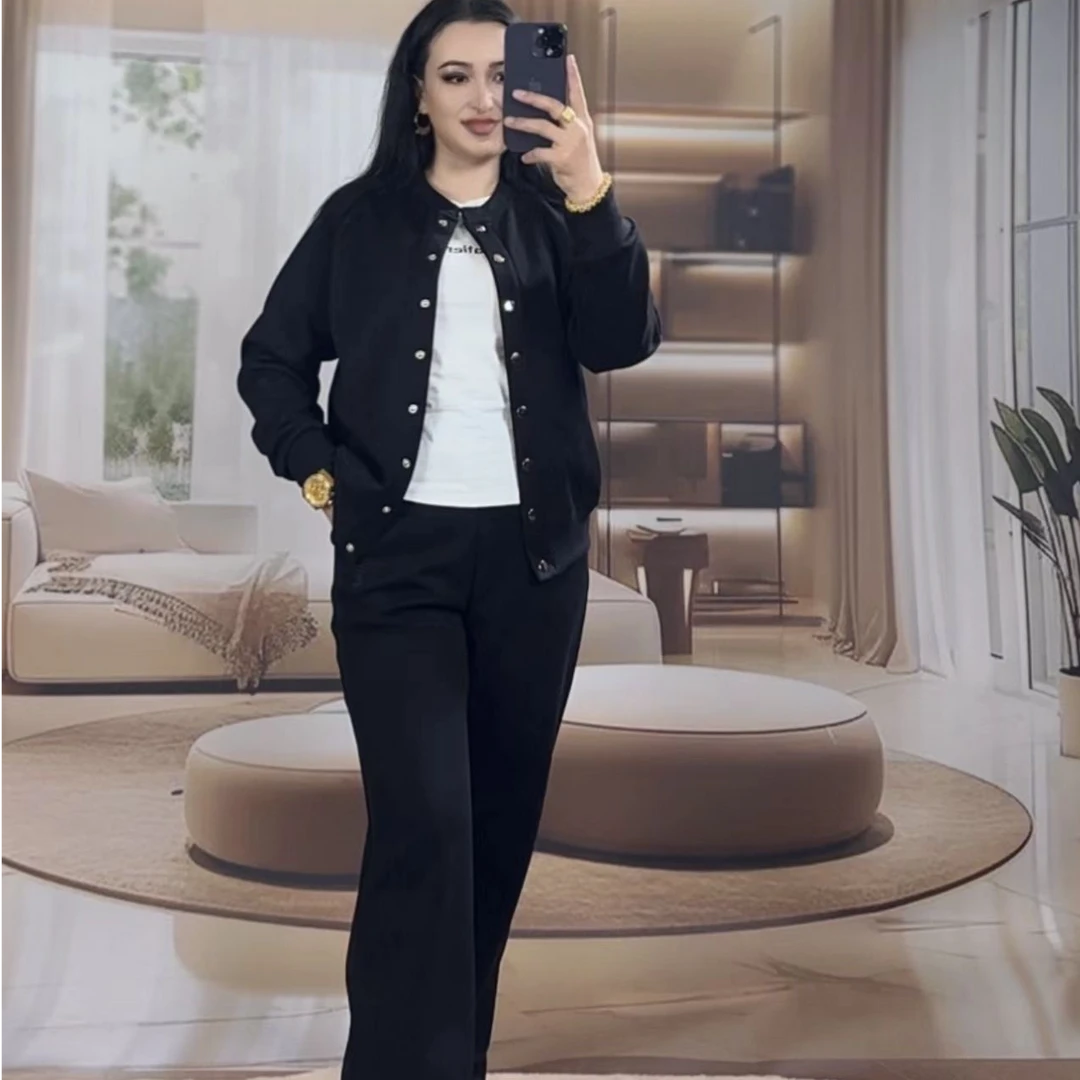 独立女性三件套气质百搭运动显瘦设计时尚休闲春季小香风包邮