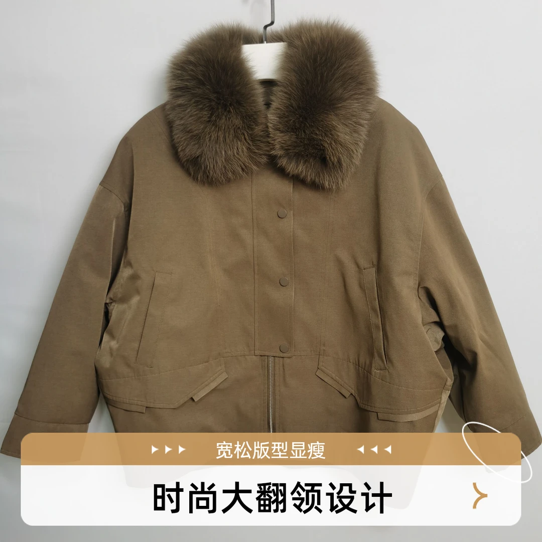 2024冬款派克服长款时尚百搭保暖