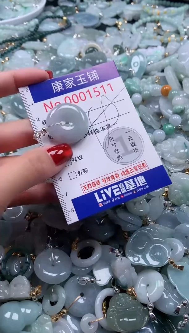 翡翠未镶嵌吊坠(不含链)1511
