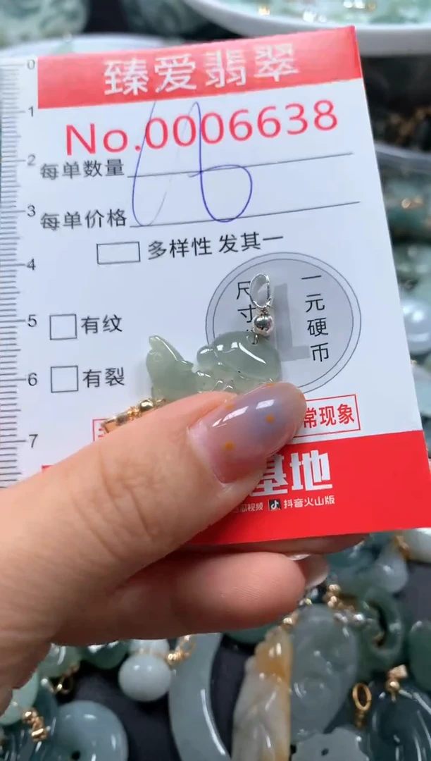 翡翠未镶嵌颈饰6638