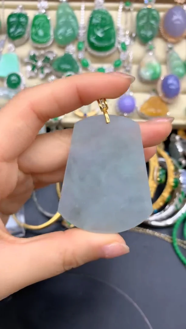 【闪购商品】翡翠颈饰18K金镶嵌30-中国好珍宝