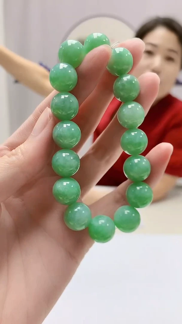 定制翡翠未镶嵌4902zm-毛货手串164