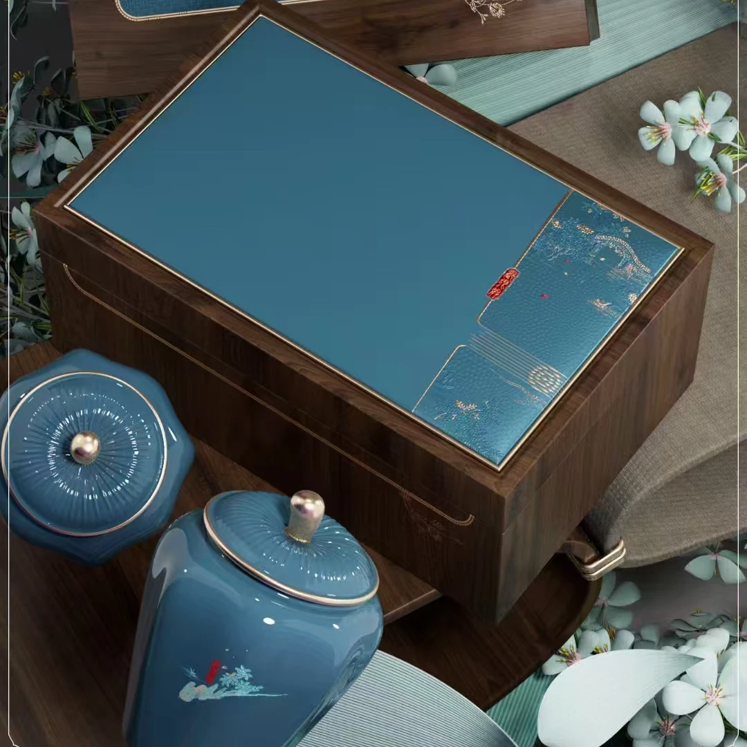 白毫银针 白茶都很好陶瓷罐高档茶叶礼盒装 过年送礼