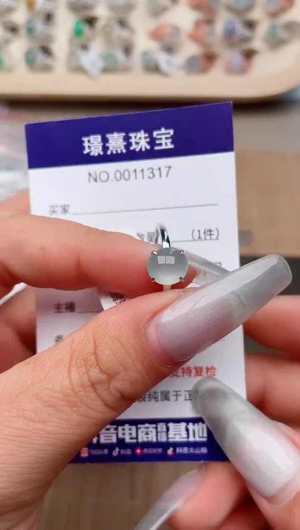 【闪购商品】翡翠戒指银S925镶嵌、