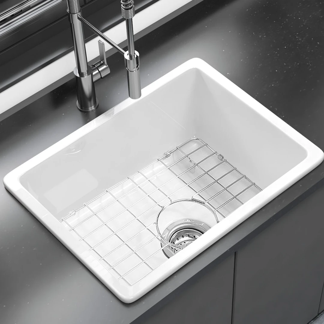 法式耐火土厨房陶瓷水槽2719台上台下两用厨房盆Farmhouse Sink