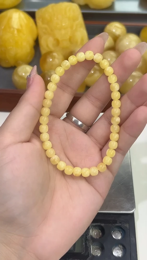裸石琥珀未镶嵌天然琥珀蜜蜡手串