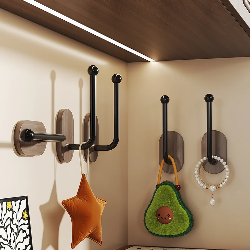 挂钩浴室免打孔卫生间门后贴墙壁的钥匙厨房强力粘胶承重无痕粘钩