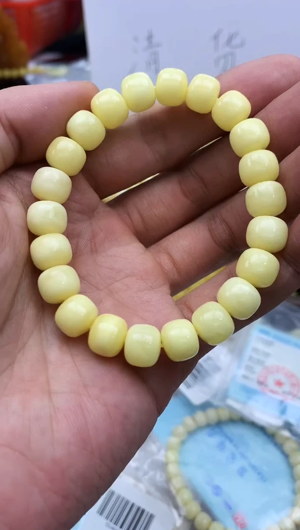 裸石蜜蜡未镶嵌手串卡10