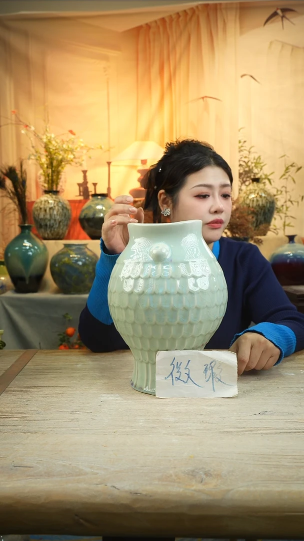 高 28口 12陶瓷花瓶