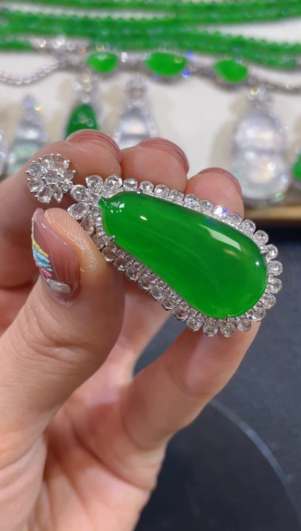 18K金镶嵌定制翡翠织*1