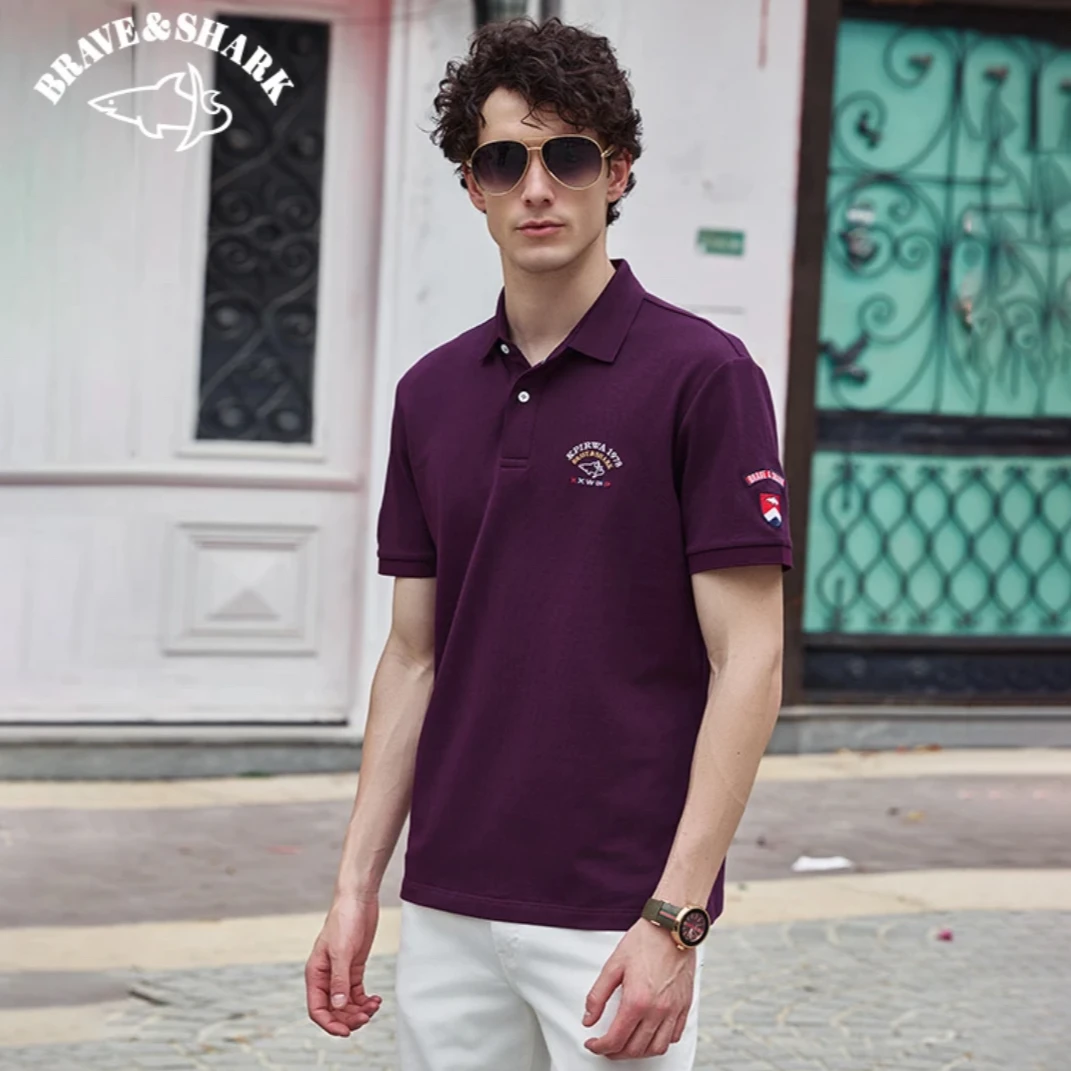 BRAVE&SHARK/勇士鲨鱼夏季短袖T男士恤休闲户外商务款polo衫921