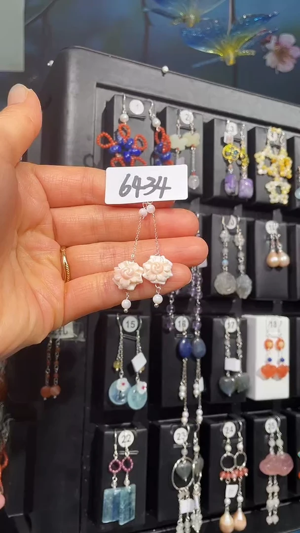 银S925镶嵌耳饰紫晶喜欢拍