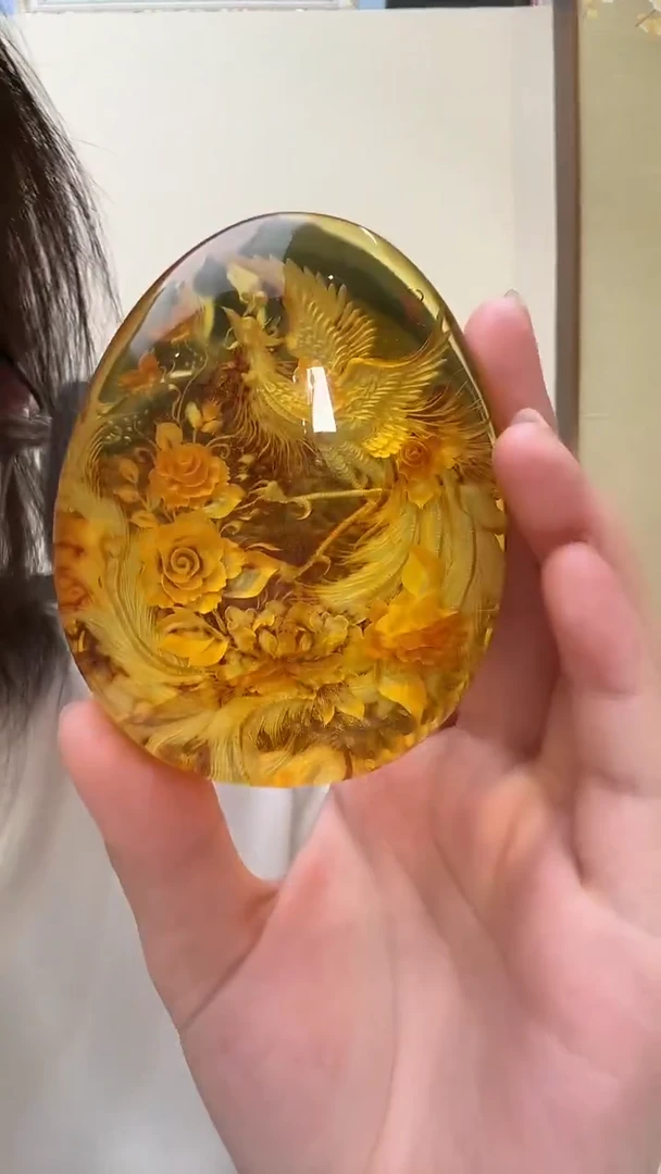 琥珀颈饰未镶嵌吊坠