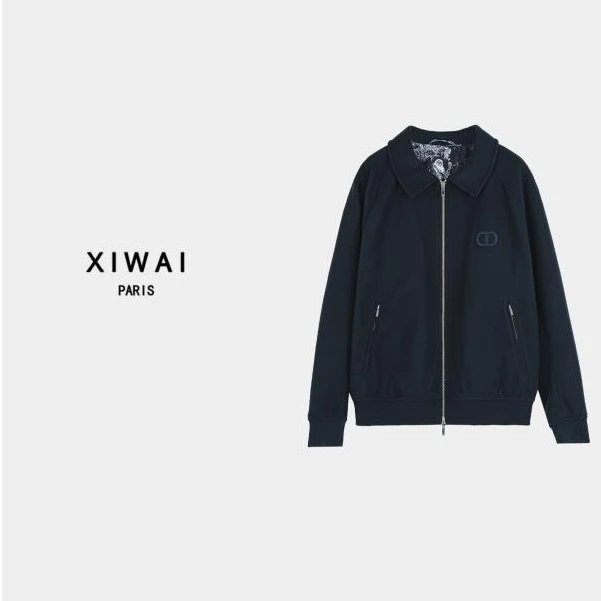 高级男装 春季新品25s羊毛面料翻领男士休闲男外套商务夹克 7055