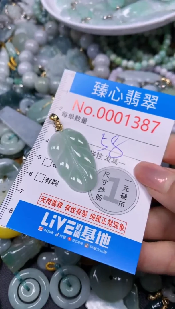 【闪购商品】翡翠颈饰未镶嵌含绳0001387