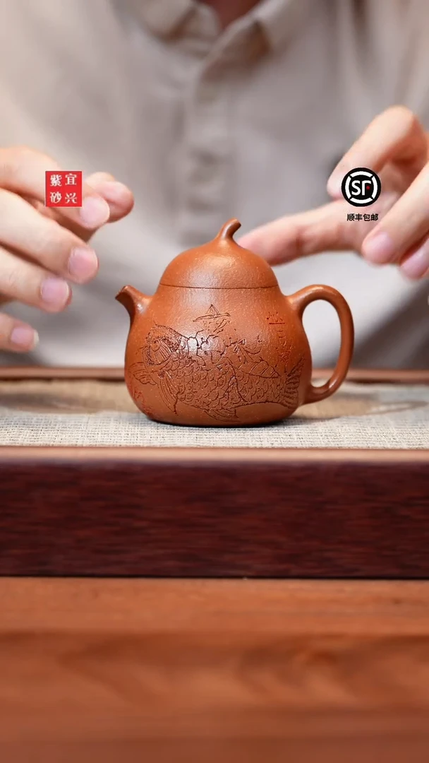 茶壶紫砂紫砂壶紫砂壶@@鲲鹏茄瓜