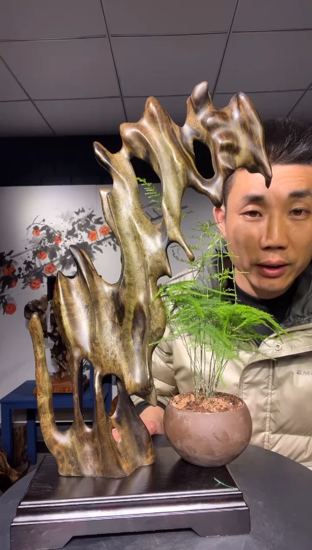 【闪购商品】金丝楠木雕金丝楠木工艺品摆件